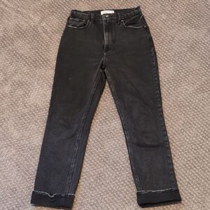 Abercrombie & Fitch Ankle Straight Ultra High Rise Jeans Size 26 L